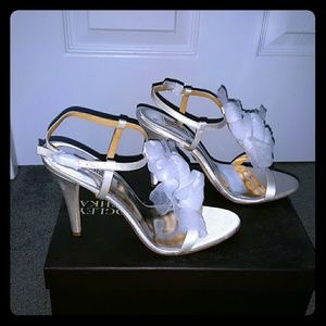 Badgley Mischka Cissy Silk Sandals